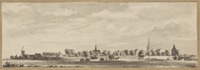T 023e
<br/>
Gezicht op IJsselstein
<br/>
<em>Pronk, Cornelis (1691-1759)</em>
